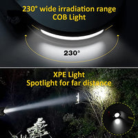 Led COB Headlight Powerful LED Headlight USB Rechargeable Headlamp