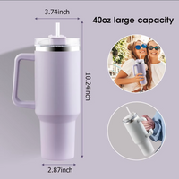 Stanley Stainless Steel Vacuum Tumbler with Straw - 1.18l | Leak-Proof |