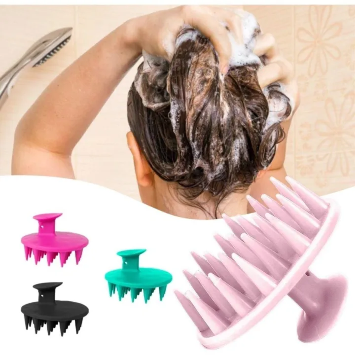 Scalp Massager Shampoo Brush & Shower Scrubber