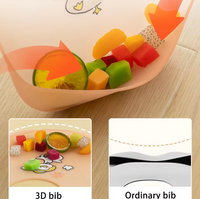 Durable Silicone Bib for Babies Cute Unisex Designs, Lightweight with Secure
