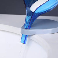 Bathroom Leaf Shape Plastic Soap Box Drain Shelf Stand Storage Plate Tray