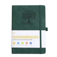 Elastic Strap Journal Notebook Office Work Planner Faux Leather Solid Color