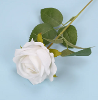 Artificial Rose Flower Red Silk Roses with Stem Wedding Party Home