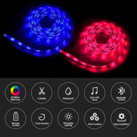 10m/5m USB LED Light Strip Background Lighting RGB Backlight Remote