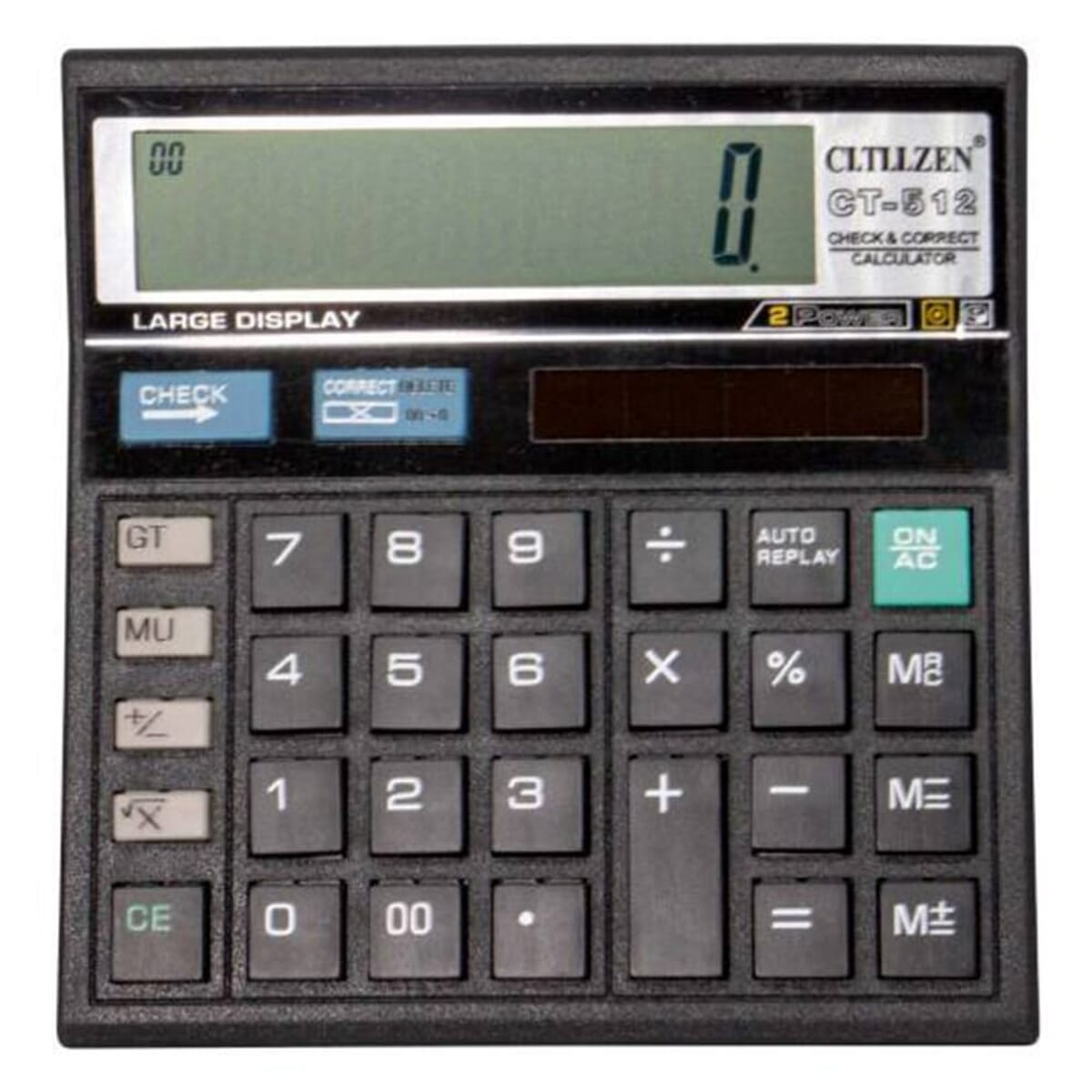 Citizen 12 Digits Calculator - Cvtvzen 512 - Solar Power