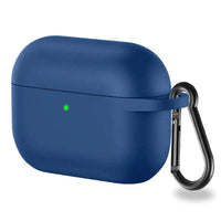 Airpods Pro 4 Case Pouch Silicone Soft + Hook Pouch in Black Red Brown Green