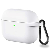 Airpods Pro 4 Case Pouch Silicone Soft + Hook Pouch in Black Red Brown Green