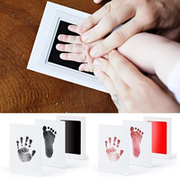 Baby Footprint Set Safe Non-Toxic Handprint Paw Print Infant Souvenirs