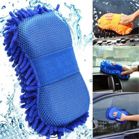 Microfiber Car Washing Sponge Towel Cloth Cleaning Coral Velvet Super