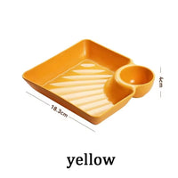 4pcs Plastic Serving Platter Set, Potato Chip Plate, Sturdy Snack Plate