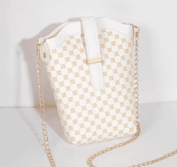 Spring Summer Female Plaid Polka Dot Embroidery Line Hand Bags Designer Lady