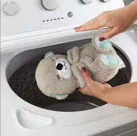 Breathing Plush Bear Otter Doll Newborn Soothing Sleep Playmate Children's
