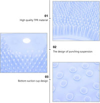 Foot Scrubber for Shower 25 X 30 Cm, Silica Gel Shower Foot Scrubber, Shower