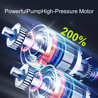 Portable Tire Inflator 150psi | Digital Display, LED Lighting, Triple Speed