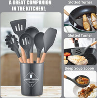 Silicone Kitchenware Spoon Set Non-Stick Cookware Utensils Set Spatula