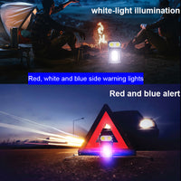 COB LED Adjustable Keychain Flashlight with Magnetic Base