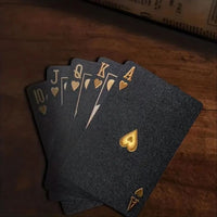 Skull Card Game Set Black, Golden, and Silver Waterproof Playing Cards for