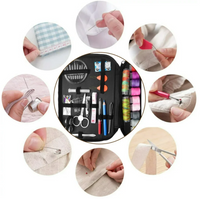 90pcs Compact Travel Sewing Kit with Assorted Threads, Needles, Scissors