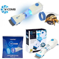 V-comb Allergy and Chemical Free Head Lice Treatment 2 Filters - Electric