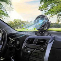 Vehicle 12v Single Fan 360 Degree Adjustable Portable Low Noise Air Cooling
