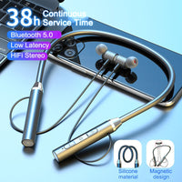 Bluetooth Earphones Wireless Headphones Magnetic Hifi Sport Neckband