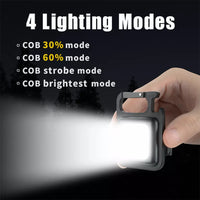 Mini Portable USB Rechargeable Flashlight Xpe COB 3 Modes LED Light Lamp