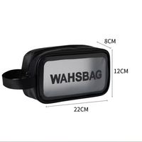 3pcs Portable Travel Wash Bag Female Transparent Waterproof Makeup Storage