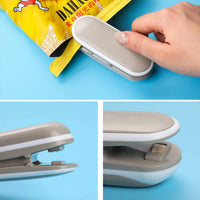 1 Pack Sealing Machine Mini Portable Sealing Clip Hand Pressure Heat Sealing