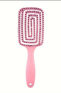 Square Hollow Comb Hair Scalp Massage Hair Brush Anti-static Wet Dry Curly