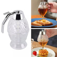 Multiuse Dispenser Squeeze Bottle Honey Jar Container Bee Drip Dispenser