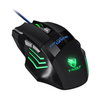 T-wolf V1 RGB 7 Color LED 1200dpi Gaming Mouse / X1 / M66 / Zornwee / Gm02