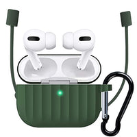 Airpods Pro 4 Case Pouch Silicone Soft + Hook Pouch in Black Red Brown Green