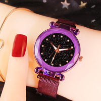 Starry Sky Girls Ladies Magnet Rose Gold Black Gold Blue Purple Red Bronze