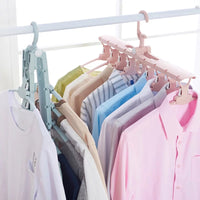 8-in-1 Multi-Port Support Circle Clothes Hanger Saves Space Foldable