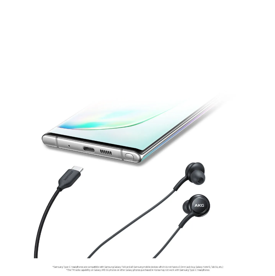 Akg Type C /Portable Corded Earphones Handfree - Bass Cable Cord Wire
