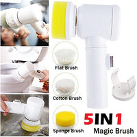 Electric Spin Scrubber Cleaning Brush Handheld Kitchen Bathroom Sink