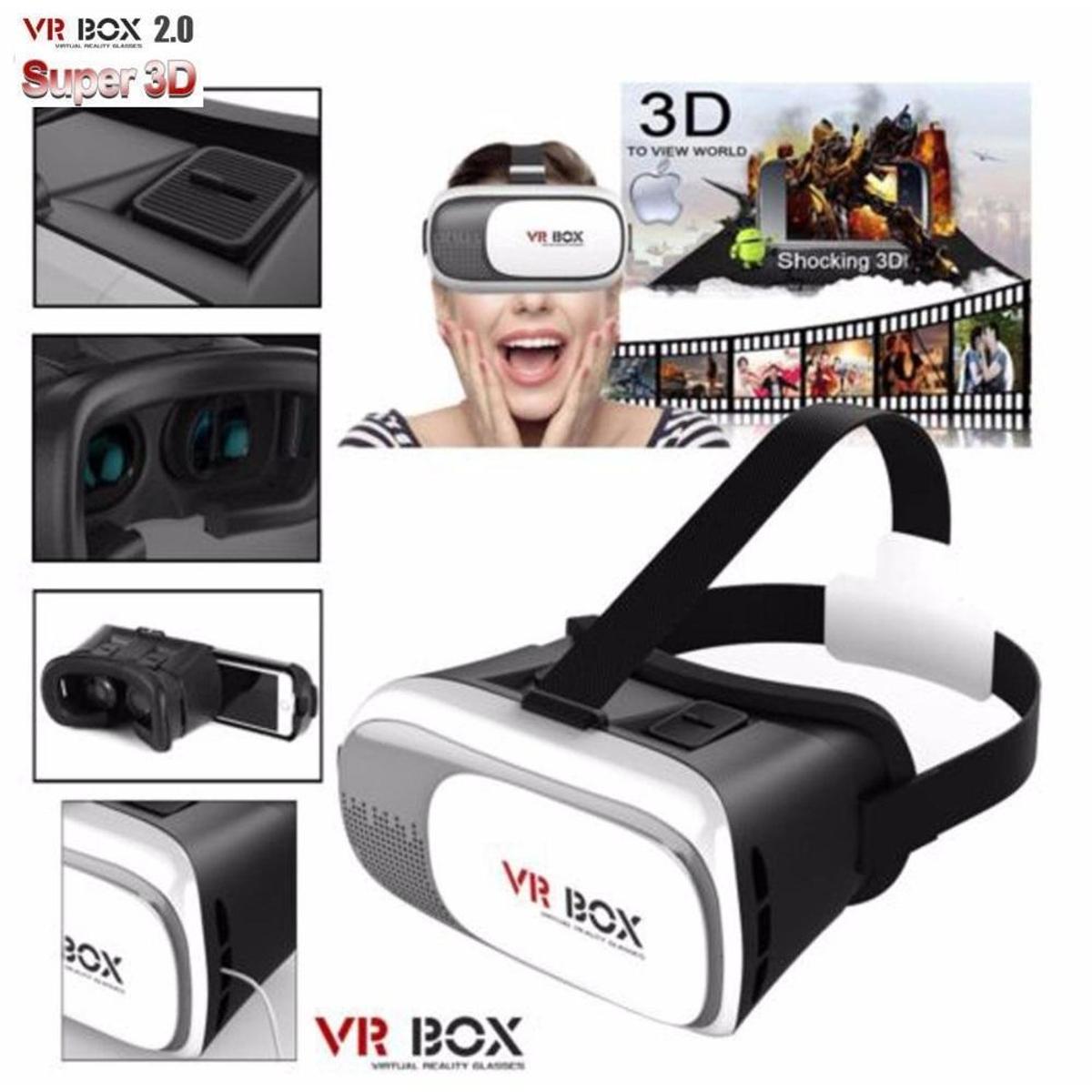 Vr Box Headset Virtual Reality V2 3d