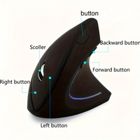 Wireless Mouse Vertical Gaming Mouse USB Computer Mice Ergonomic Desktop