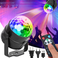 Led Sound Activated Party Lights Control Dj Lighting Disco Ball Strobe Club