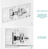 Upgrade Your Cabinet with This Stainless Steel Hinge Repair Plate