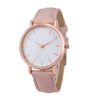 Casual Quartz Wrist Watche with Leather Strap