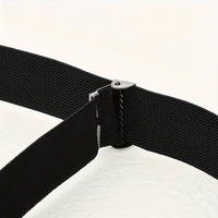 Canvas Adjustable Elastic Waist Band Invisible Belt Buckle-Free Belts for