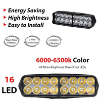 16 LED Vehicle Spot Light - Fog Light 12v Car/ Bike/ Van/ Three Wheeler Tuk