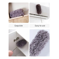 Retractable Duster Stainless Steel Long Handle Dusting Brush Car Household