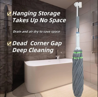 Easy-wring Hands-Free Mop - Kitchen, Bedroom & Living Room Floors | No Hand