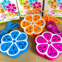Flower Petals/UFO Shape Multi Plug Extension Cord Power Socket with 4/2 USB