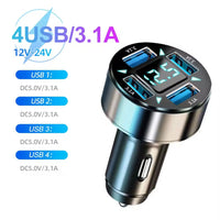 Dual Port USB 66w Fast Car Charger Suitable for Different Models of Mobile