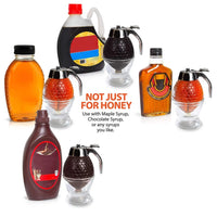 Multiuse Dispenser Squeeze Bottle Honey Jar Container Bee Drip Dispenser