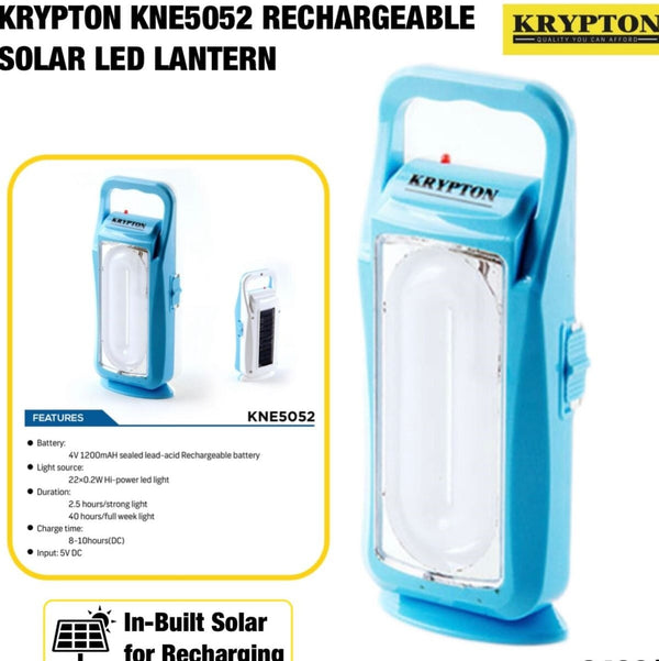 Rechargeable Krypton Kne5052 Home Saving Portable Solar LED Emergency