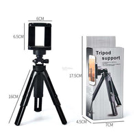 Mini Scalable Desktop Telescopic Phone Tripod 360 Degree Rotatable Support
